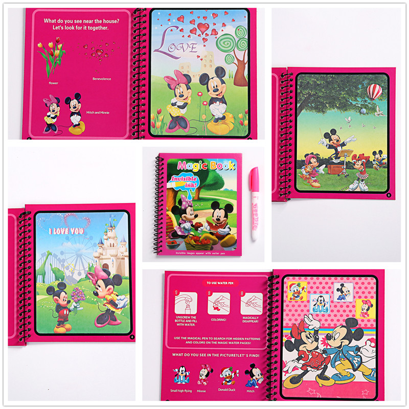 Disney Minnie Mickey water pai - Reusable Water Magic Coloring Book review and price