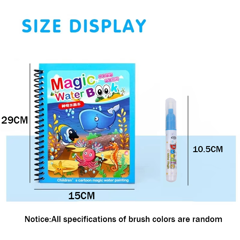 Reusable Coloring Water with W - Reusable Water Magic Coloring Book review and price