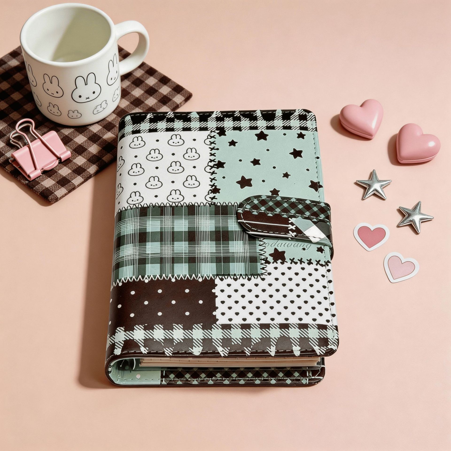 A6 Green Spliced Grid Notebook - Blank Sheet Music Notebook review and price